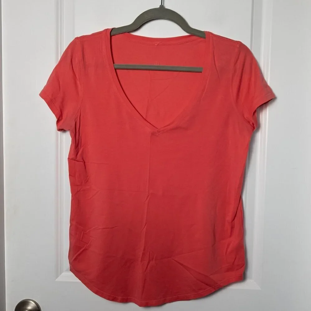 Lululemon Love Tee V - 6 Hot Sunset